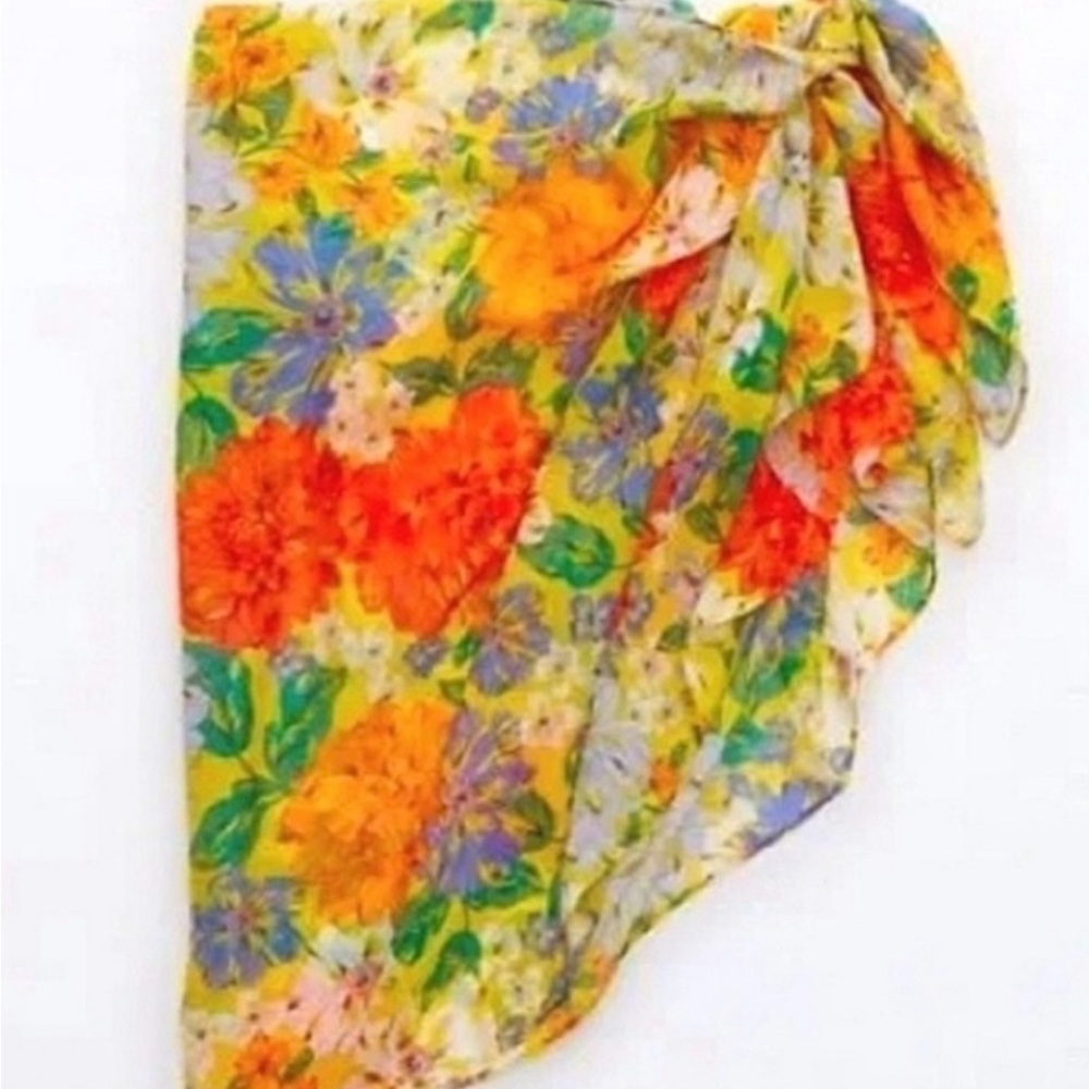 AERIE floral sarong / scarf NWT